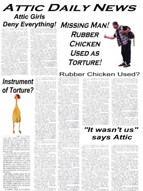 Rubber Chicke?  What in the name of goodness?